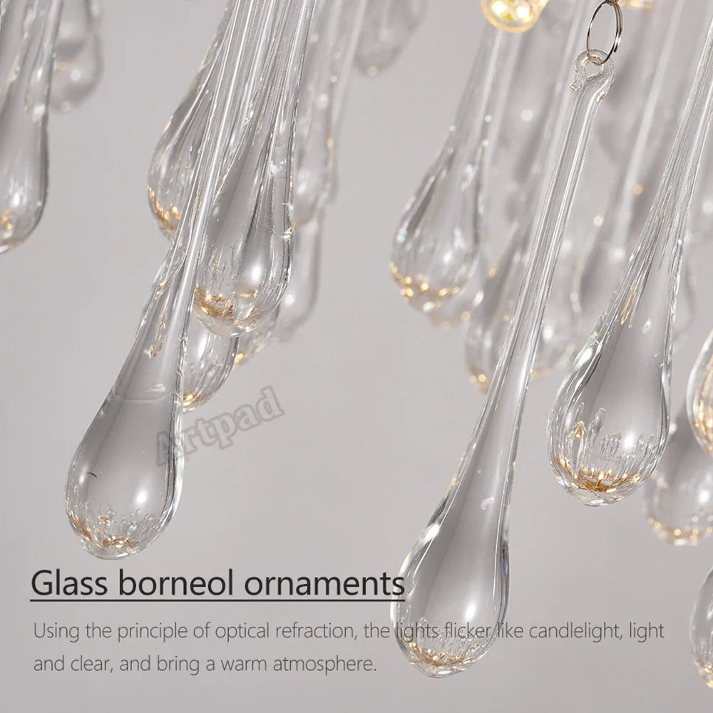 Afralia™ Golden Branch Led Ceiling Chandelier Modern Living Room Pendant Lights