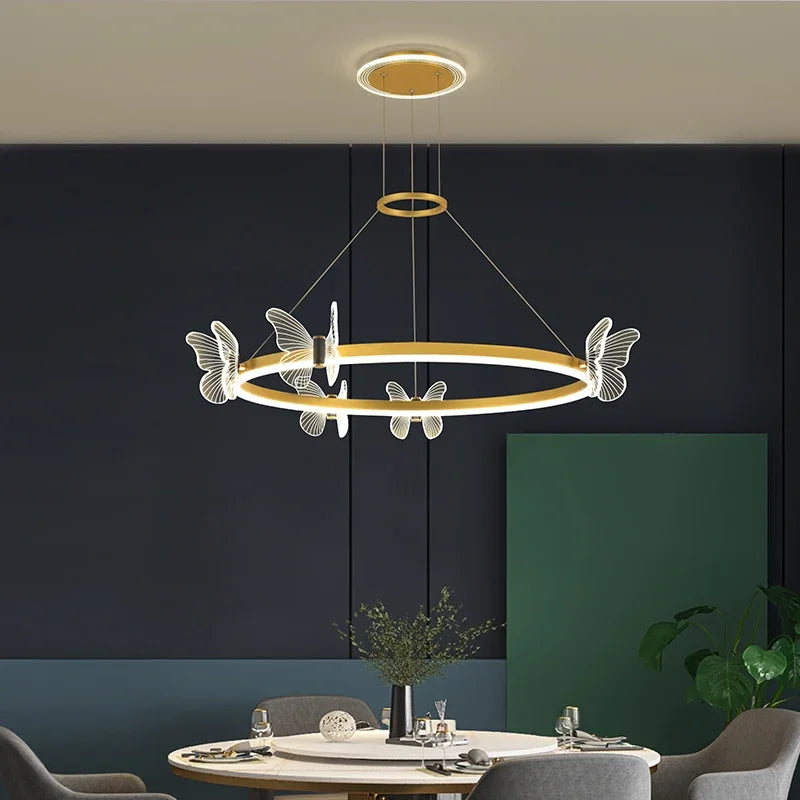 Afralia™ Nordic Crystal LED Chandelier: Modern Home Ceiling Light Fixture