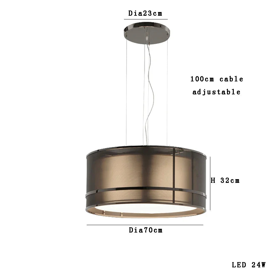 Afralia™ Designer Fabric Ceiling Pendant Light | Luxury Round Hanging Lamp
