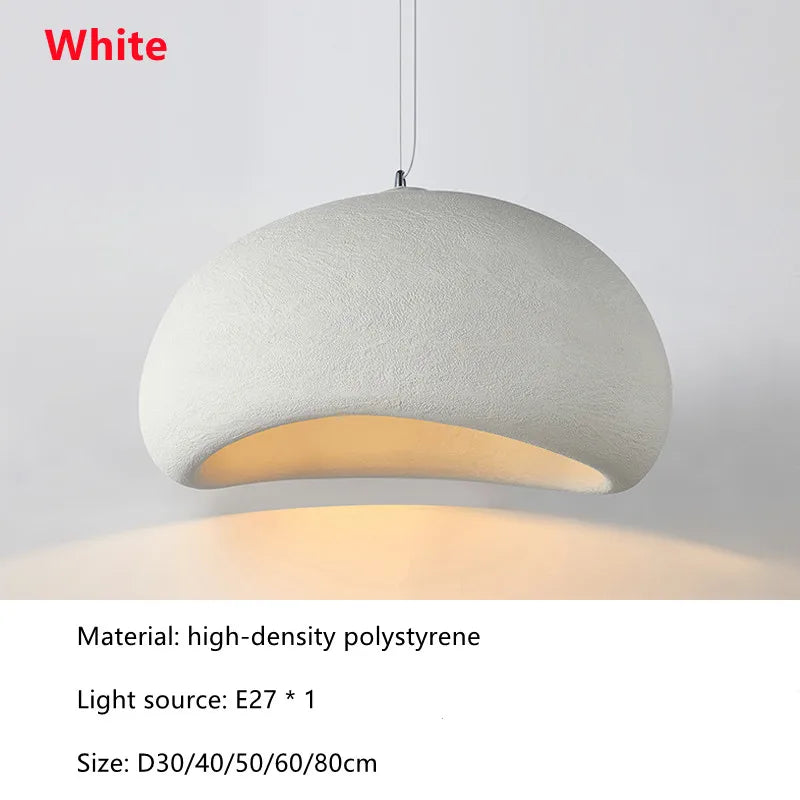 Afralia™ Minimalist Wabi Sabi LED Pendant Light Chandelier for Restaurant, Living Room, Bedroom