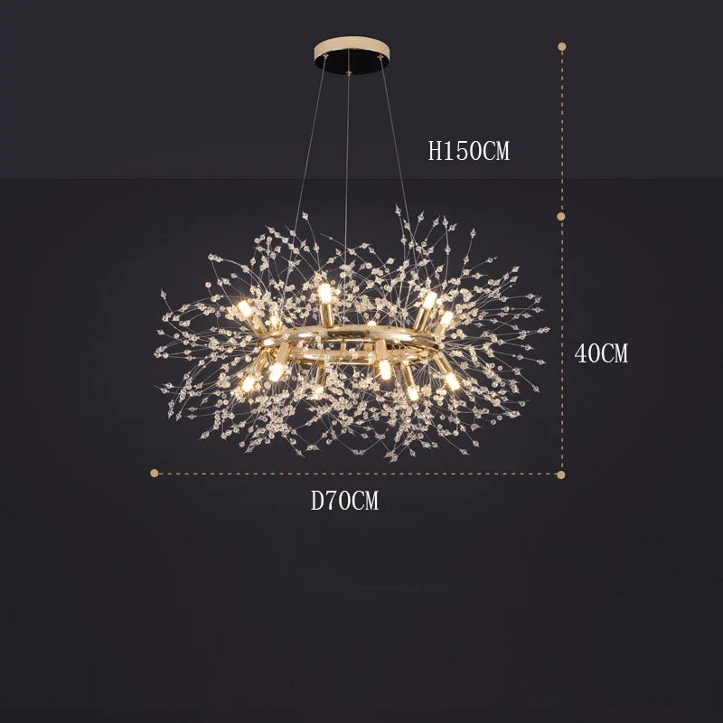 Afralia™ LED Pendant Chandeliers for Living and Dining Room - Modern Indoor Hanging Light