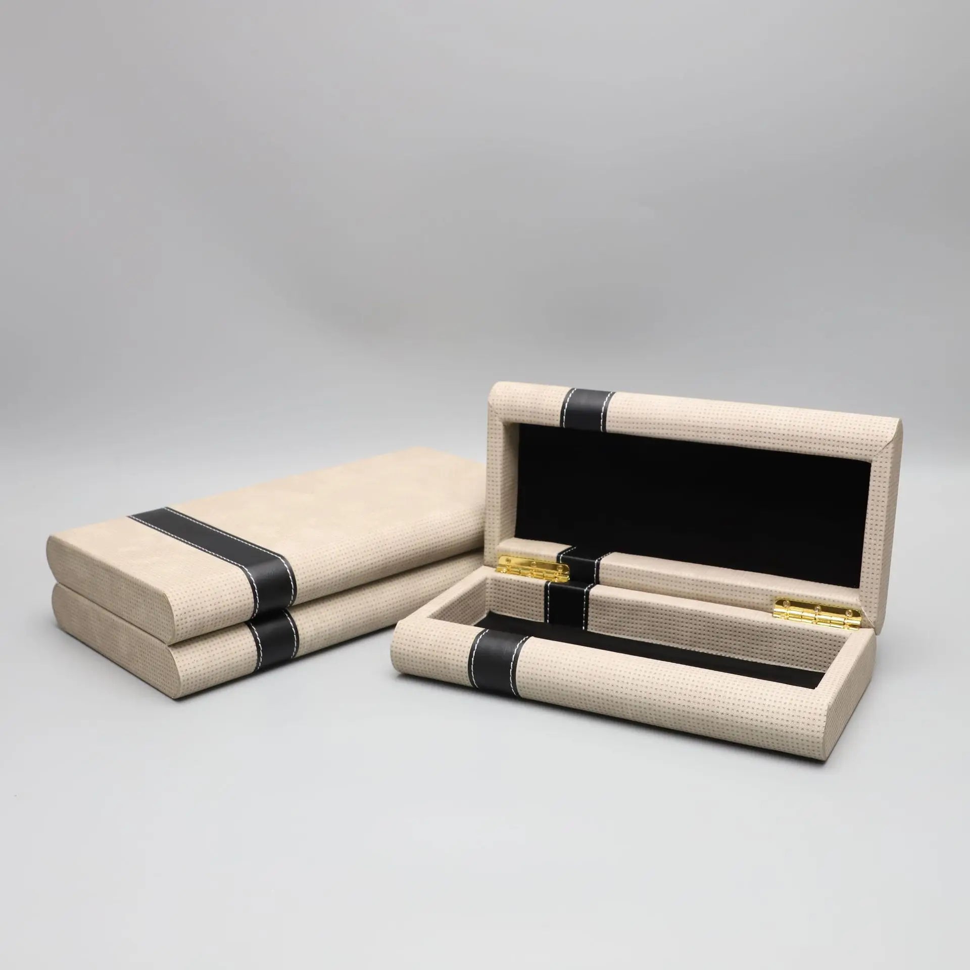 Afralia™ Geometric Jewelry Storage Box Magnetic Closure Organizer Home Decor