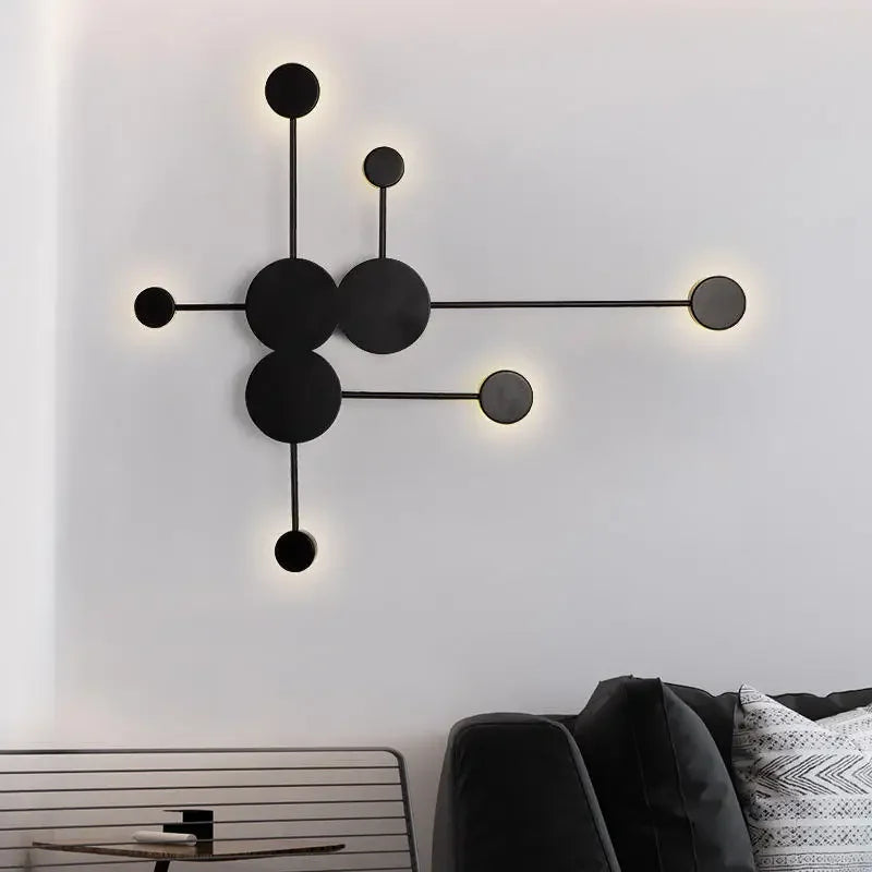 Afralia™ Creative Line RGB Led Wall Lamp for Living Room, Bedroom, Nordic Minimalism