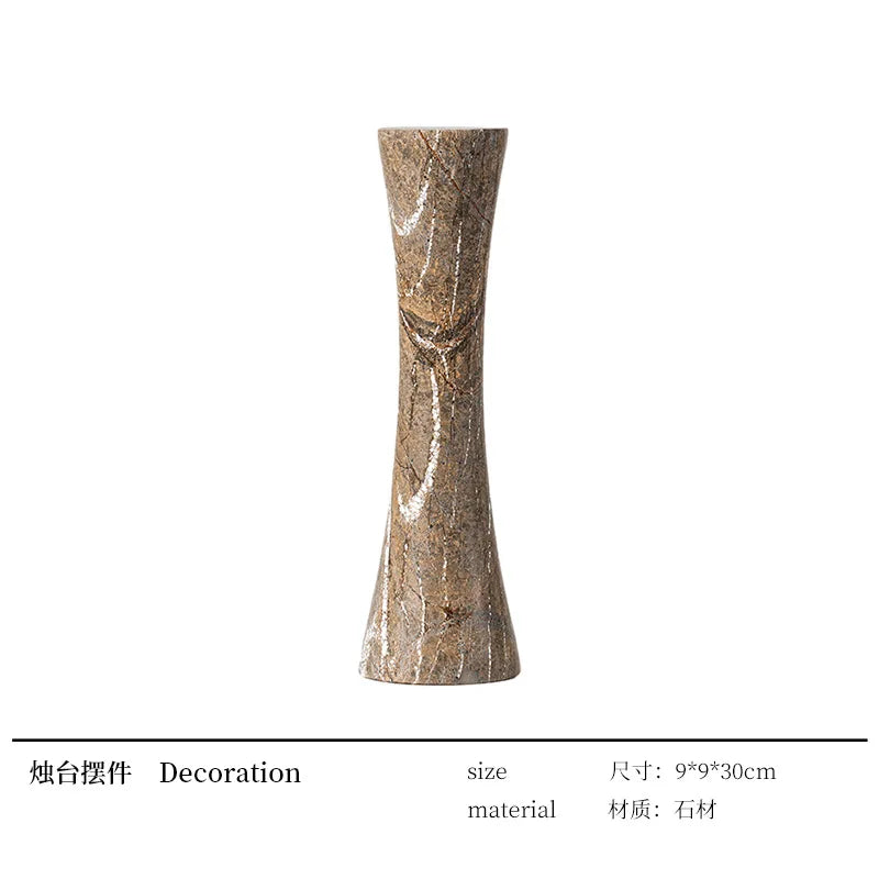 Marble Candle Holder by Afralia™: Vintage Decor for Wedding & Christmas