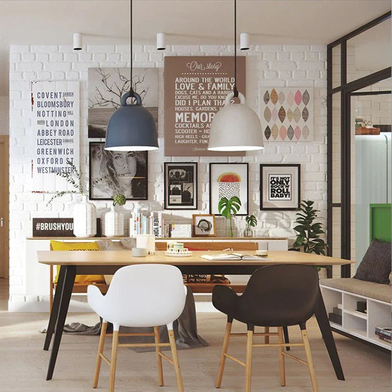 Afralia™ Nordic Minimalist Pot Lid Chandelier LED Pendant Light for Restaurant, Bar, Bedroom