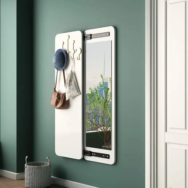 Afralia™ Sliding Full-Length Dressing Mirror - Wall-mounted Multifunctional Entrance Mirror