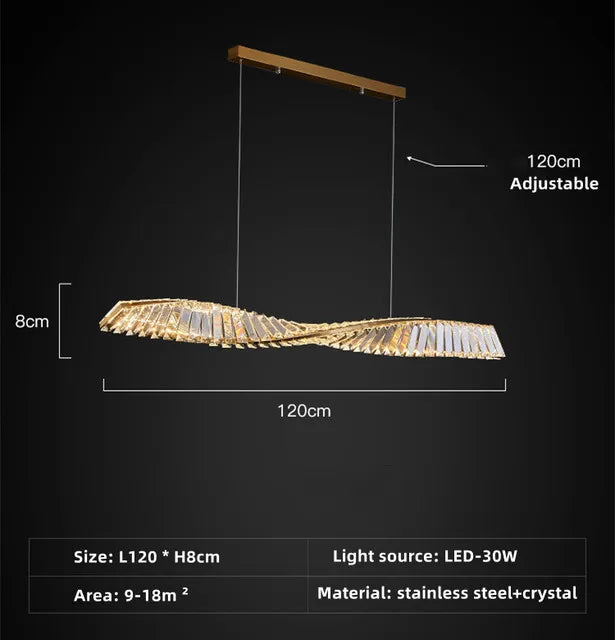 Afralia™ Crystal Chandelier: Modern Luxury for Dining Room and Bar