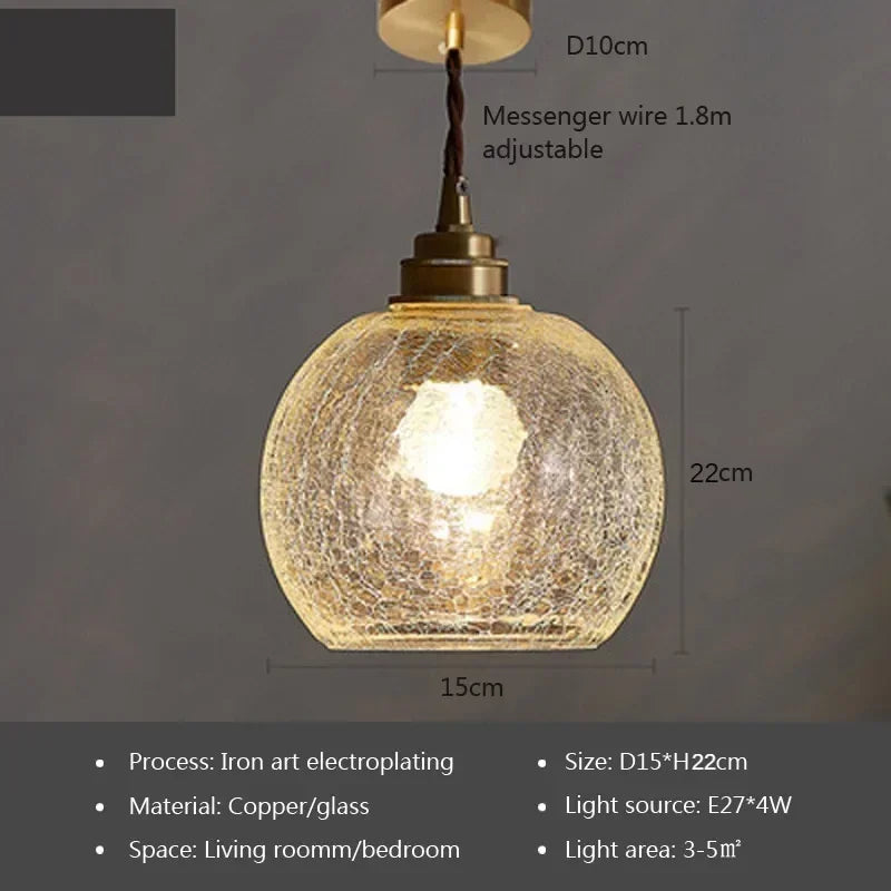 Nordic Dining Room Retro Chandelier E27 Transparent Lampshade by Afralia™