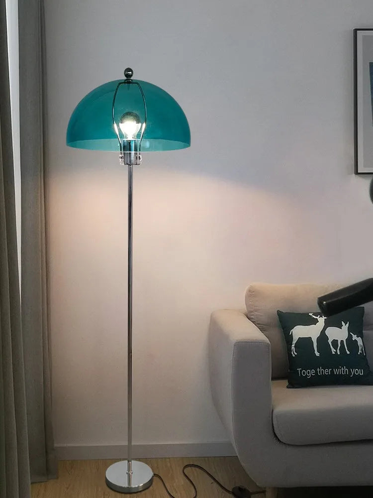 Afralia™ Retro Acrylic Floor Lamp with Colorful Lampshade for Living Room LED Lights