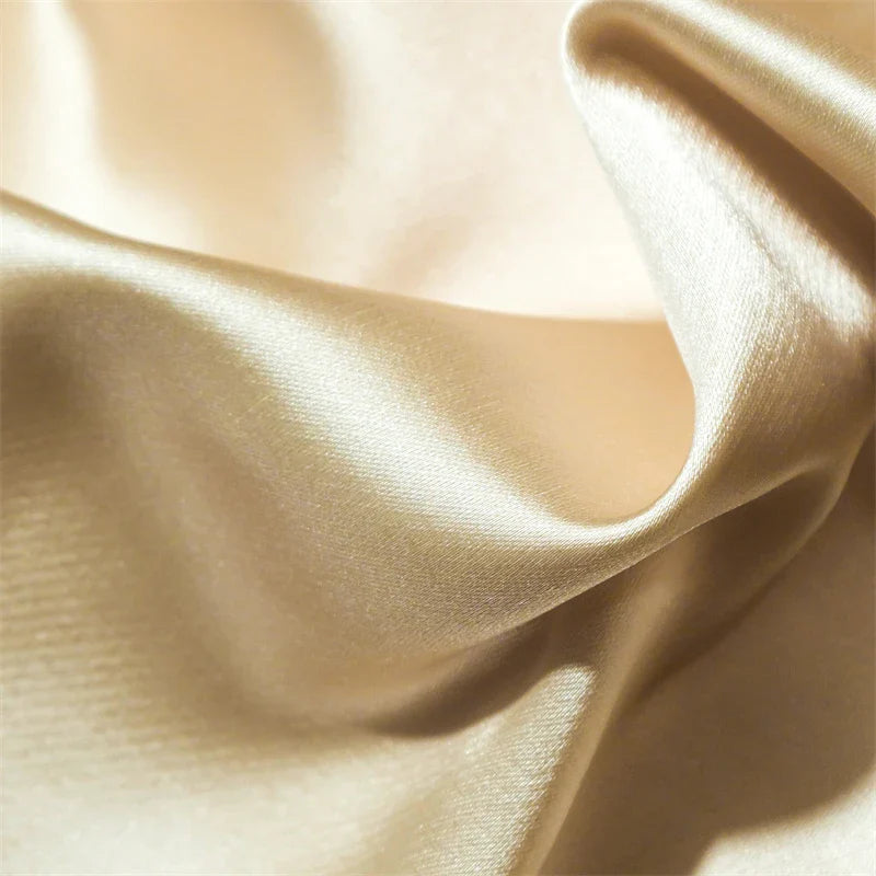Afralia™ Luxe Silk Cotton Hollow Wide Edge Bedding Set: Duvet Cover, Flat/Fitted Sheet, Pillowcases