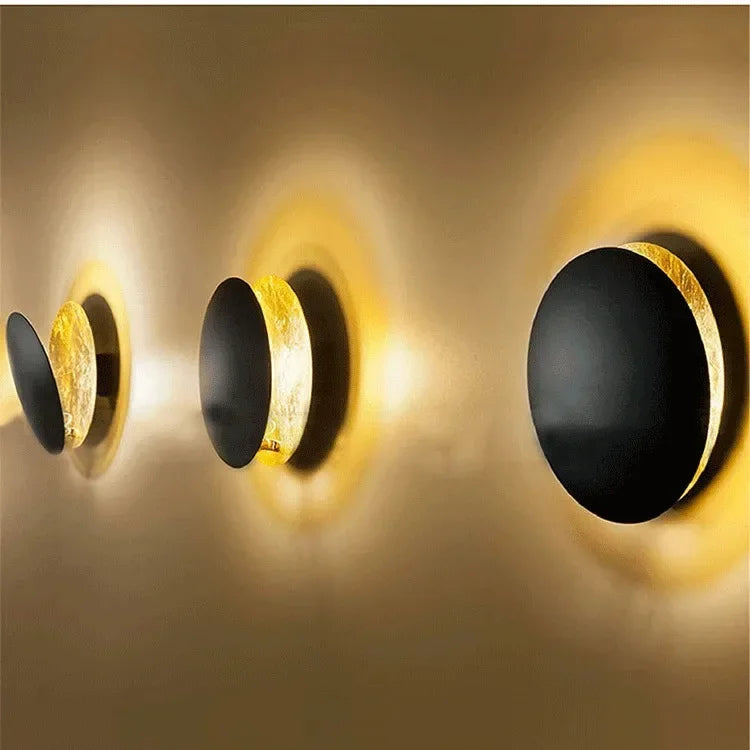 Afralia™ Modern Rotatable Circular Wall Lamp for Bedroom and Living Room
