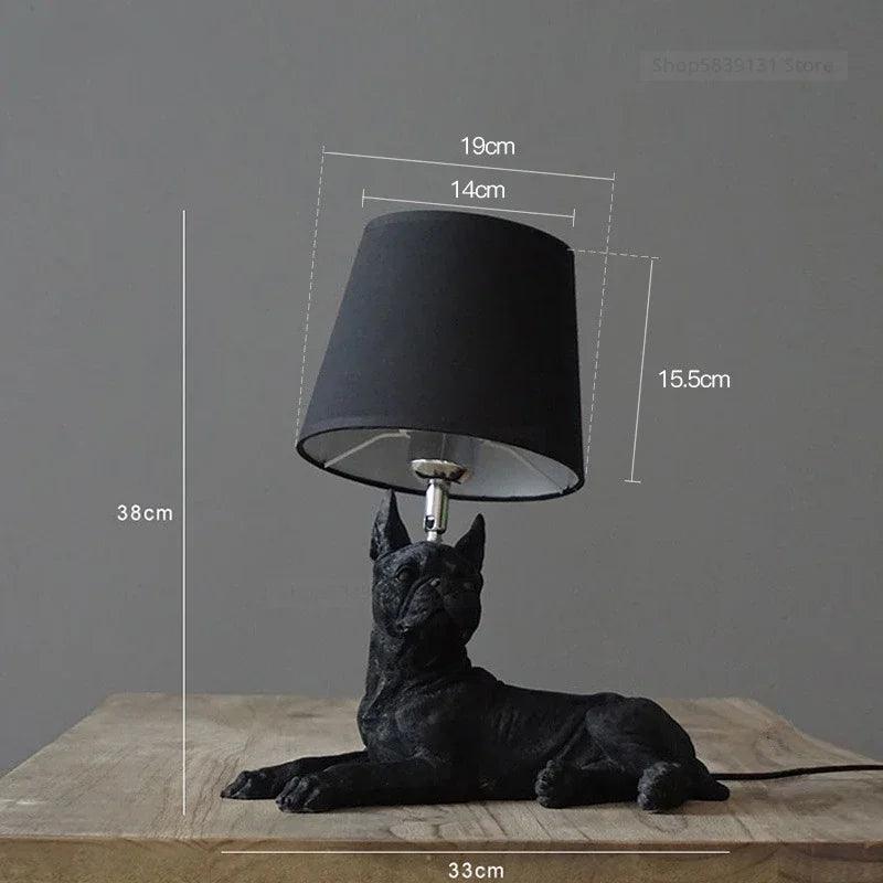 Afralia™ Nordic Puppy LED Table Lamp, Modern Decorative Bedroom Light Fixture
