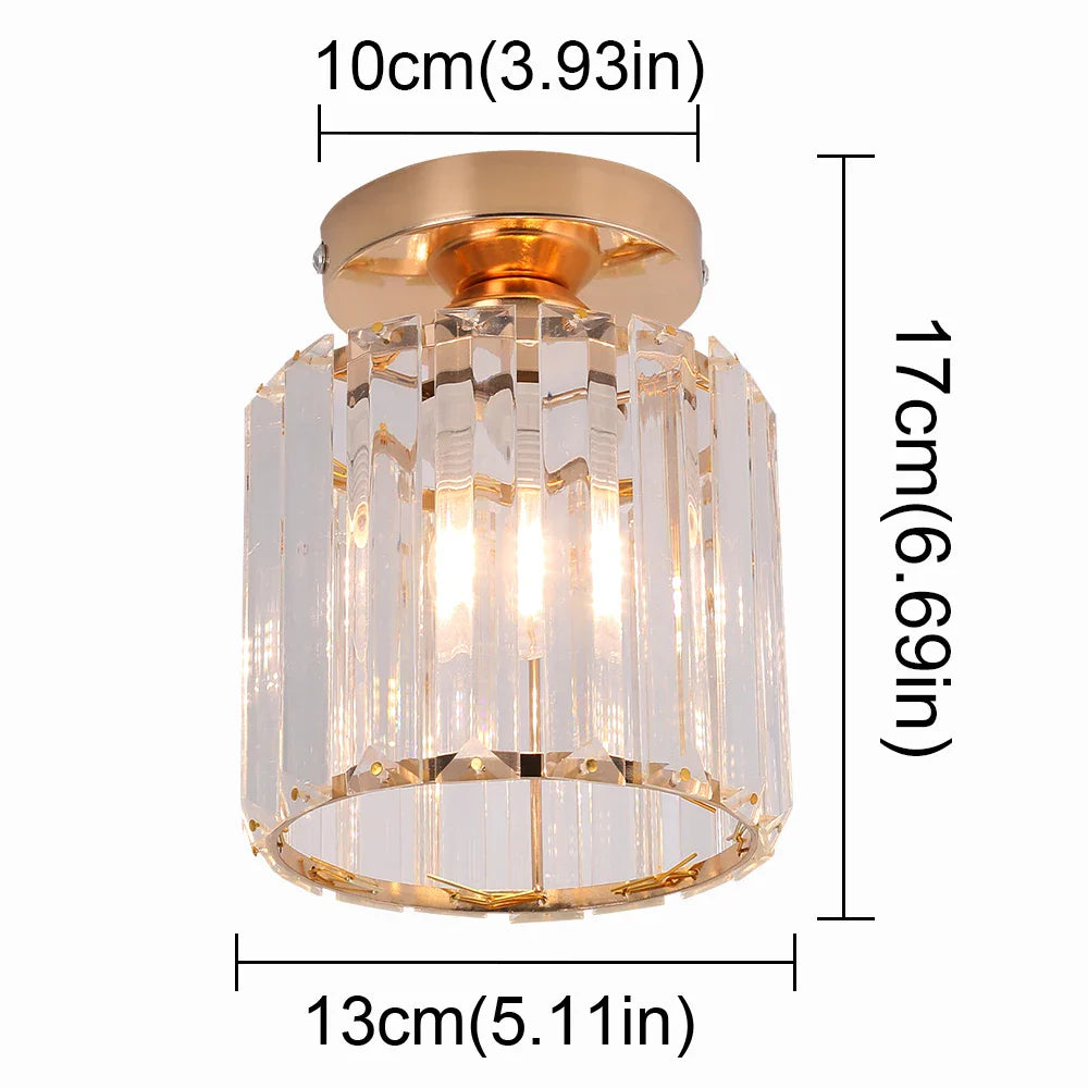 Afralia™ Crystal Chandelier Ceiling Light for Modern Living Room Decor
