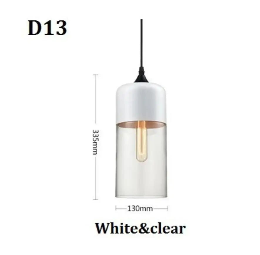 Afralia™ Black Glass Pendant Light Fixture for Modern Indoor Decor & Dining Room