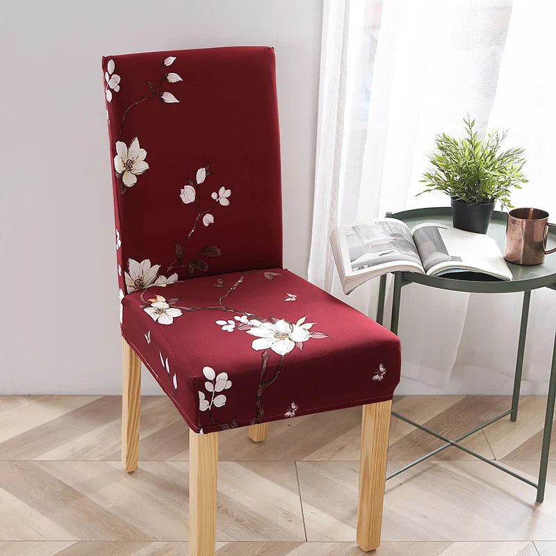 Afralia™ Stretch Print Chair Cover - Elastic Seat Slipcover