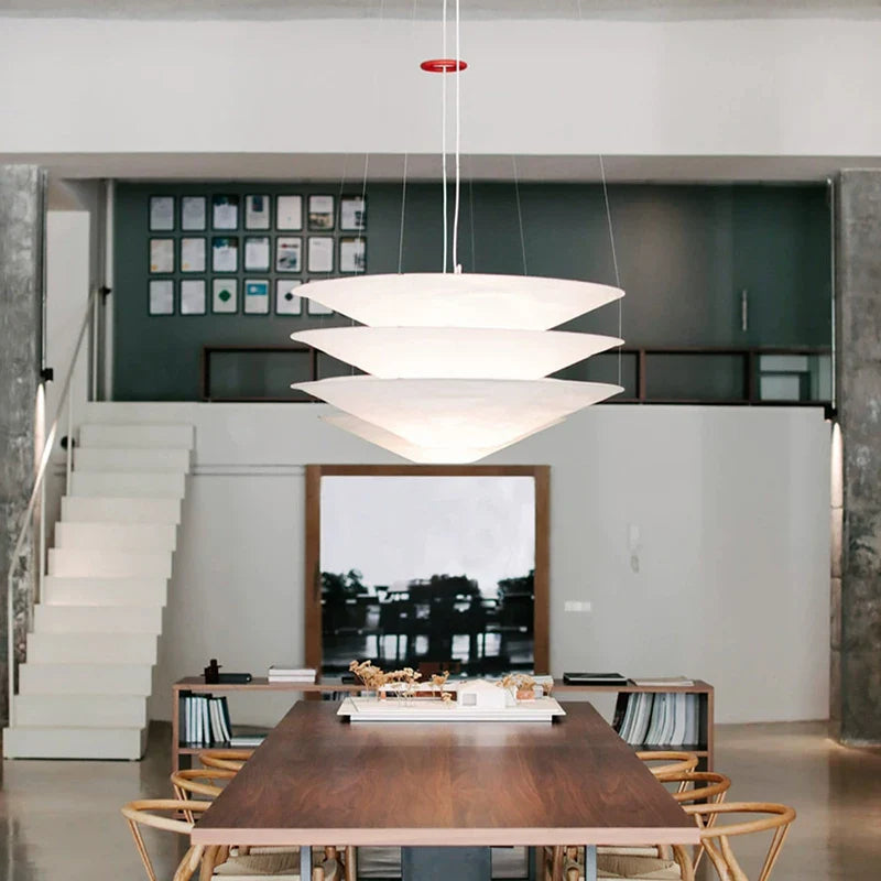 Afralia™ Nordic Minimalist Wabi Sabi Chandelier Pendant Lamp for Living Dining Bedroom