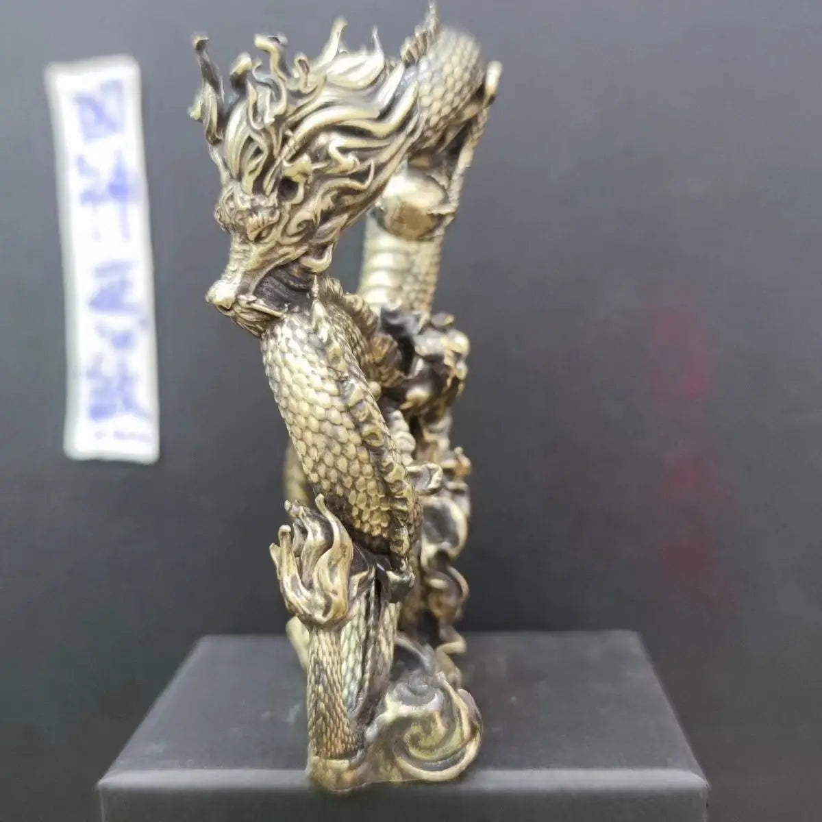 Afralia™ Shenlong Copper Dragon Ornaments | High-End Handicrafts & Exquisite Home Decor