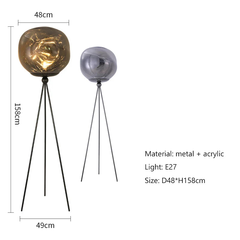 Afralia™ Nordic Style LED Lava Floor Lamp for Living Room Bedroom Decor
