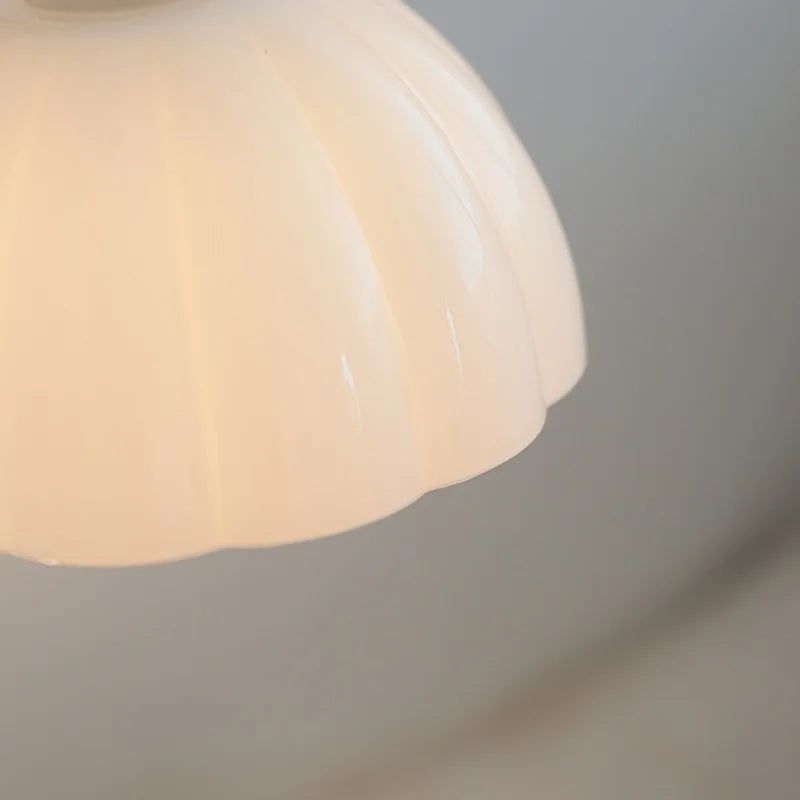 Afralia™ Rotatable Glass LED Wall Lamp with Copper Socket and Pull Chain Switch