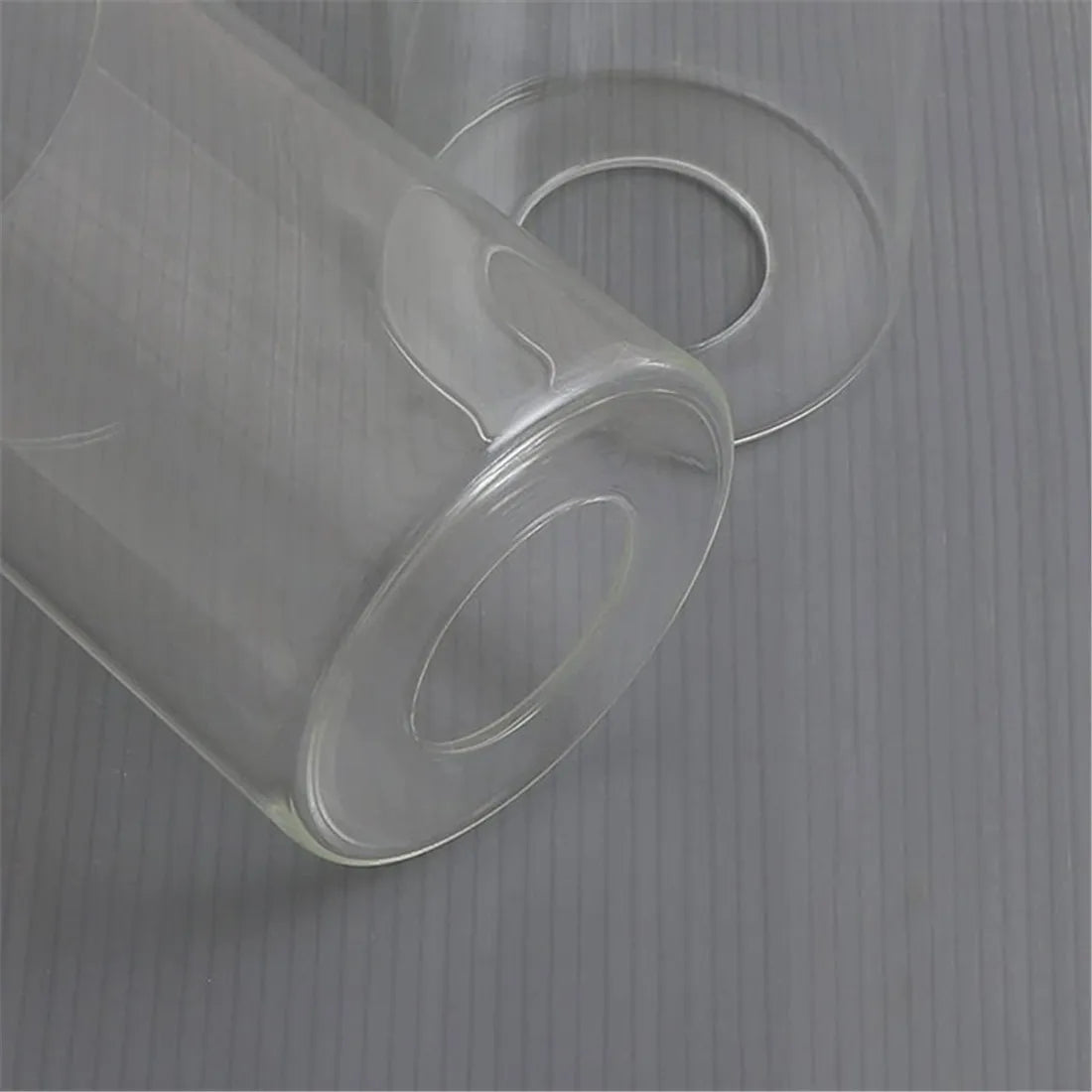 Afralia™ Clear Glass Cylinder Lamp Shade for E27 E26 Socket - Vanity Chandelier Floor Light
