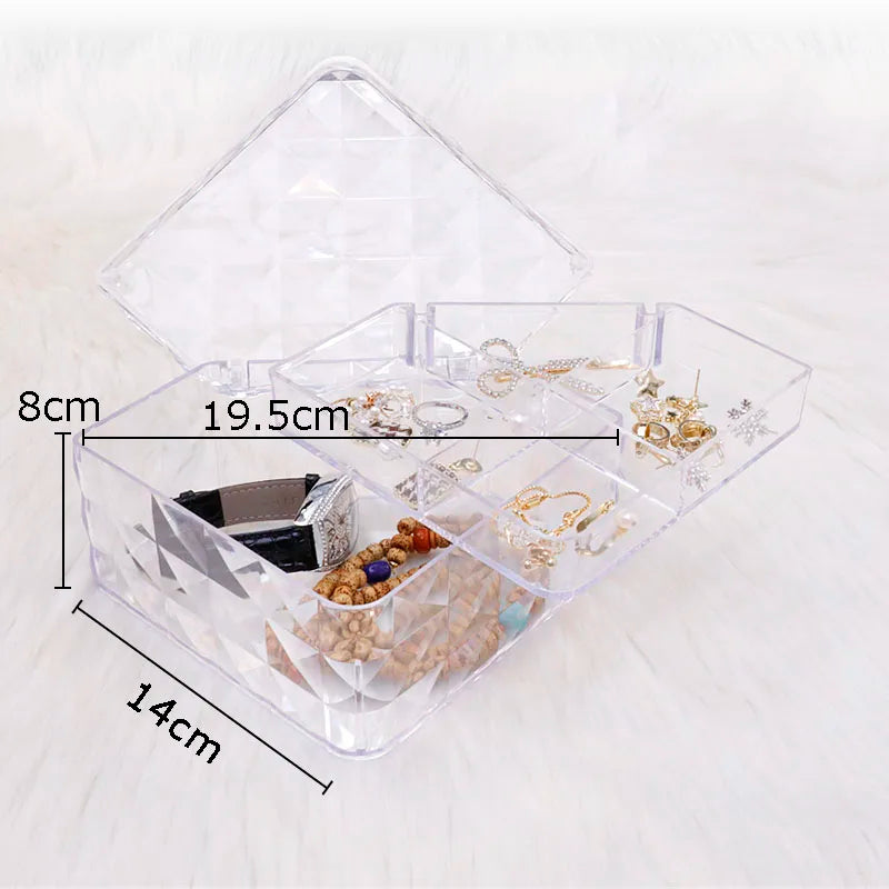 Afralia™ Elegant Jewelry Boxes and Cosmetic Jars - Plastic Storage Containers