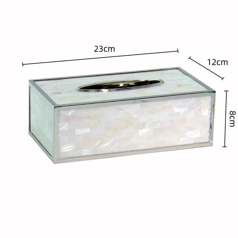 Afralia™ Plaid Fritillary Tissue Box: Luxury Desktop Storage Container for Home Decor