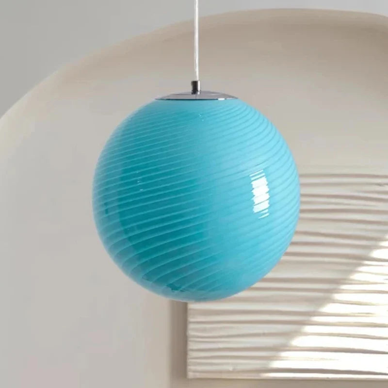 Afralia™ Nordic Lollipop Glass Pendant Light: Colorful Bubble Chandelier for Bedroom and Restaurant