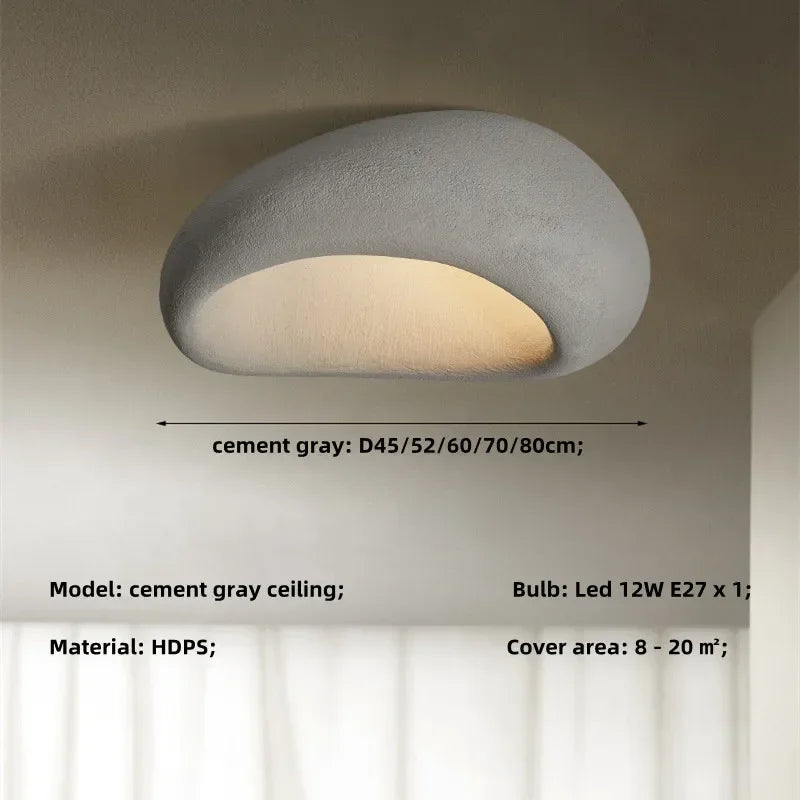 Afralia™ Nordic Wabi Sabi E27 Ceiling Chandelier for Home Art Deco Lighting