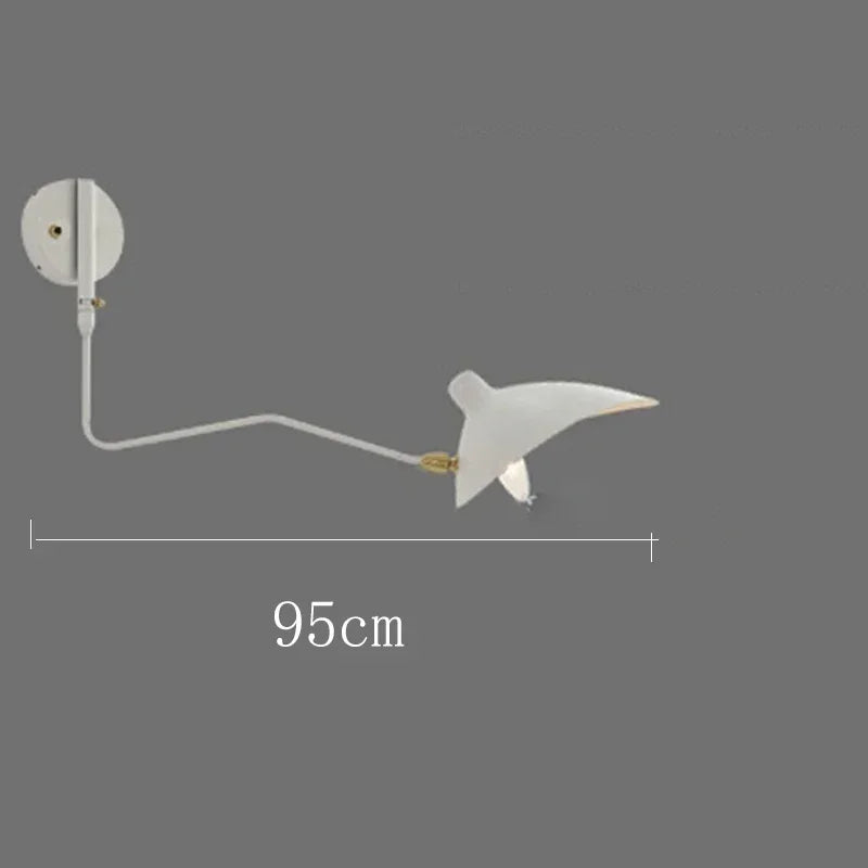 Afralia™ Long Arm LED Wall Sconce Lamp with Adjustable Angle for Living Room and Bedroom