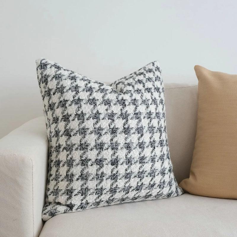 Afralia™ Nordic Minimalist Houndstooth Crochet Cushion Cover Set