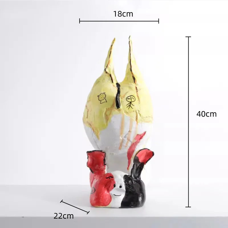 Afralia™ Cartoon Pig Handicrafts: Colorful Simulation Animal Figurine for Children's Room