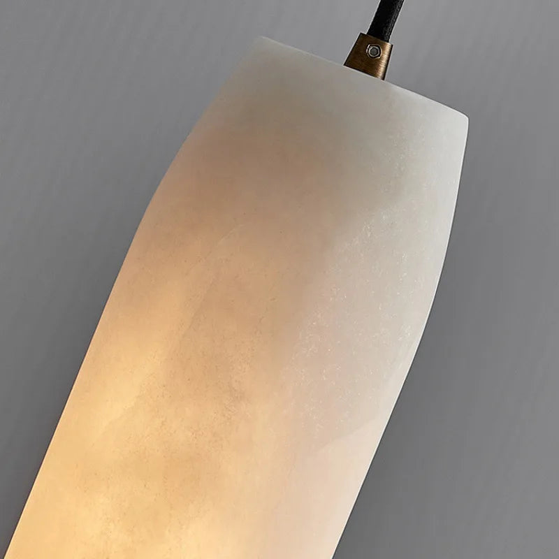 Afralia™ Marble Pendant Light: Modern Brass Hanging Lamp for Bedroom, Dining Room, Kitchen