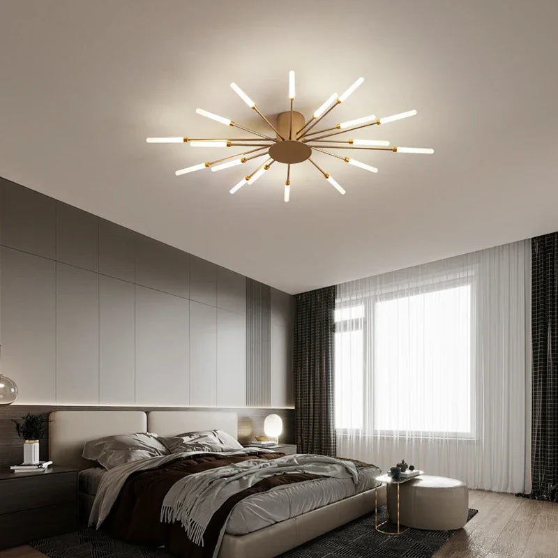 Afralia™ LED Indoor Ceiling Light: Modern Art Luster for Bedroom Hall Living Kids Room