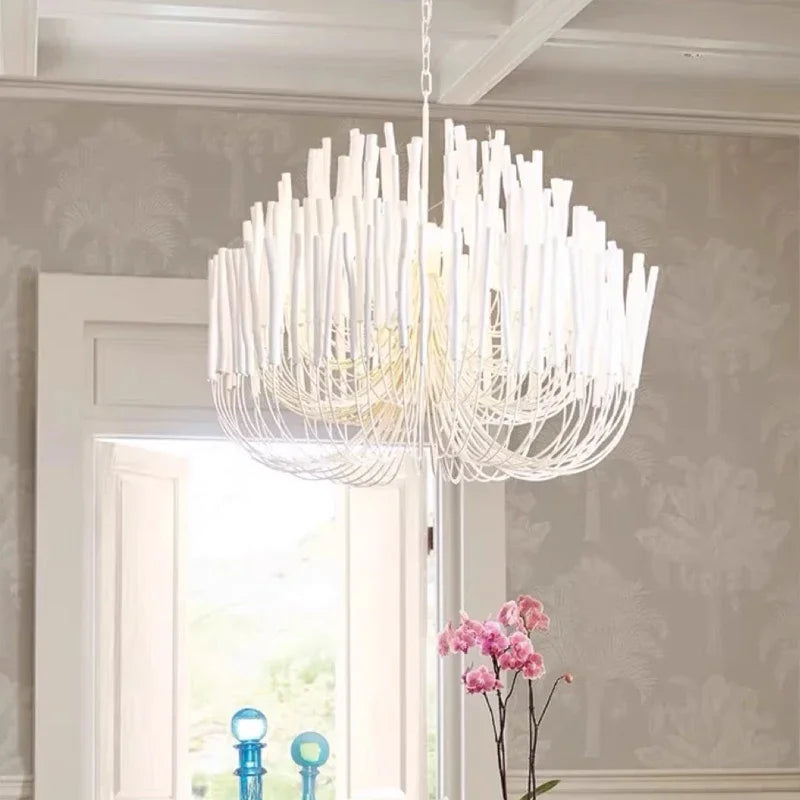 Afralia™ LogBranch Chandelier: Nordic Style Home Lighting for Living, Dining, or Bedroom decor.