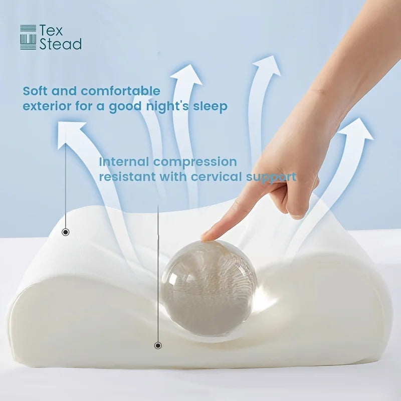 Afralia™ Cooling Memory Foam Contour Pillow for Cervical Support