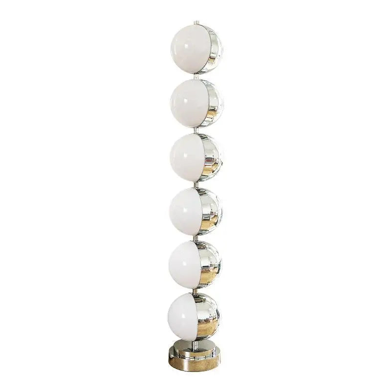 Afralia™ Stainless Steel Spherical Rotating Floor Lamp for Atmosphere and Retro Space