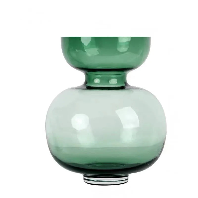 Afralia™ Green Gourd Vase: Round Geometric Circle Terrarium for Home Decor