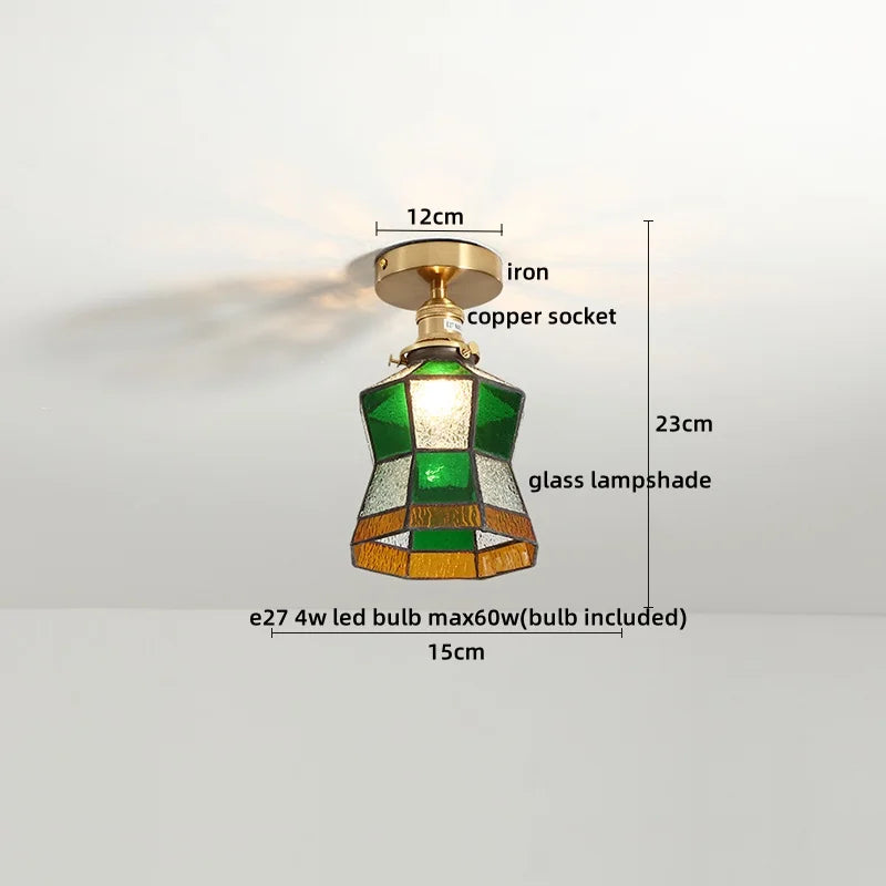 Afralia™ Glass LED Ceiling Lights Modern Art Decor for Home Living Room Lighting