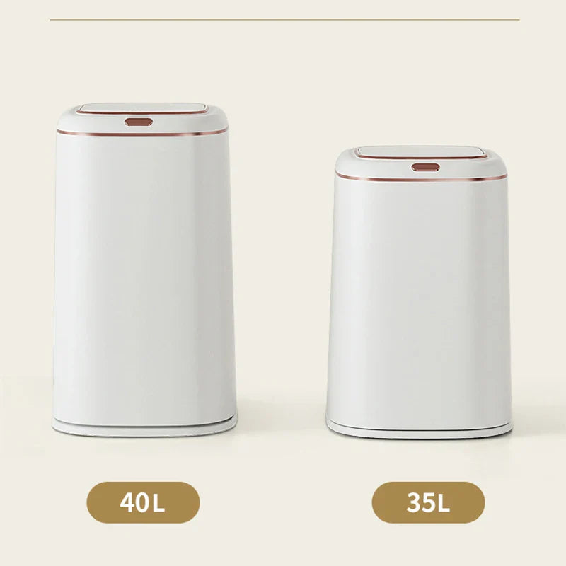 Afralia™ Smart Sensor Trash Can Large Capacity Electric Touchless Bin