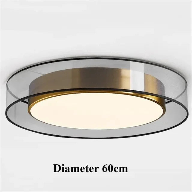 Afralia™ Luxury Copper LED Ceiling Pendant Lights for Bedroom Dining Kitchen Island