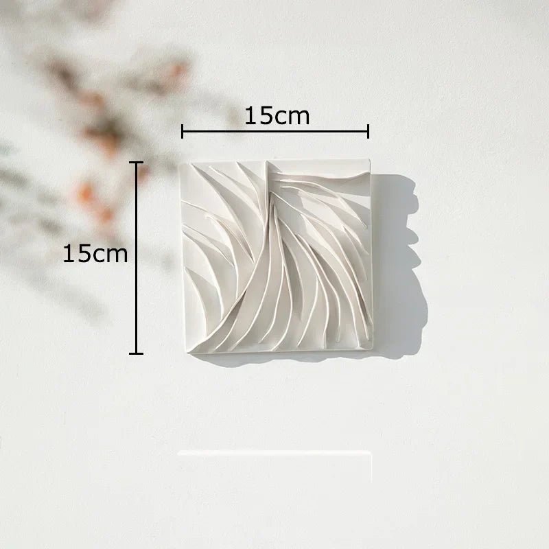 Afralia™ White Flower Wall Hanging: Artistic Living Room Decor & Floral Ornaments