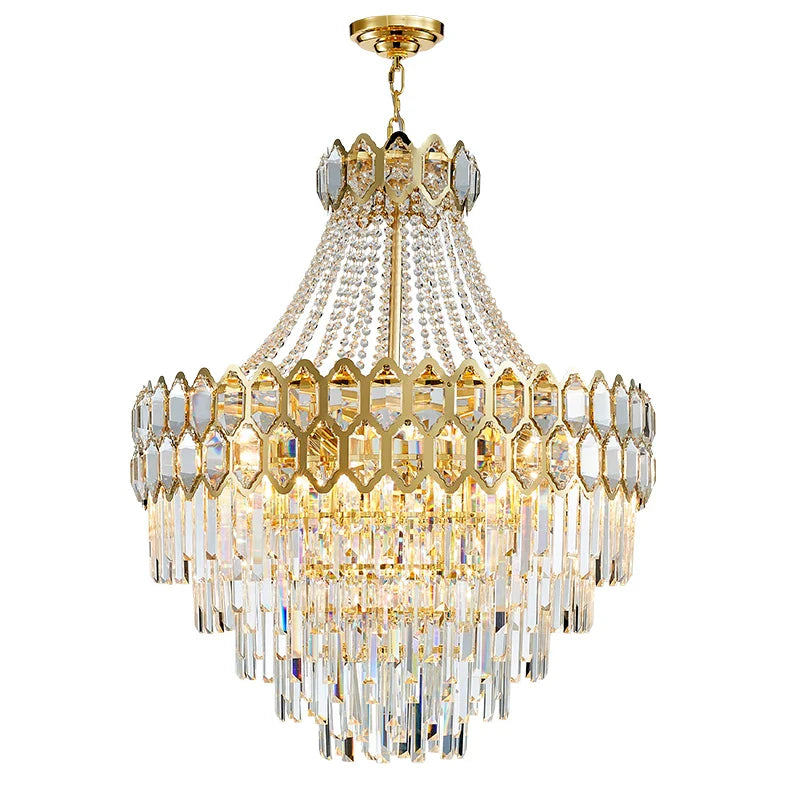 Afralia™ Deluxe Crystal LED Pendant Lamp - Elegant Home Decor Lighting