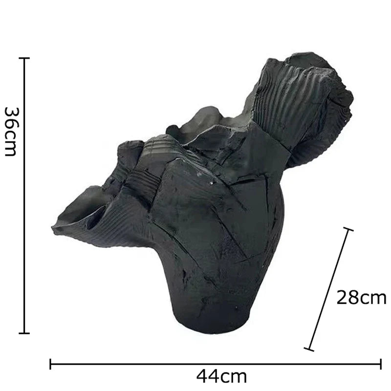 Afralia™ Irregular Shape Vase: Abstract Desk Decoration for Aesthetic Room Decor