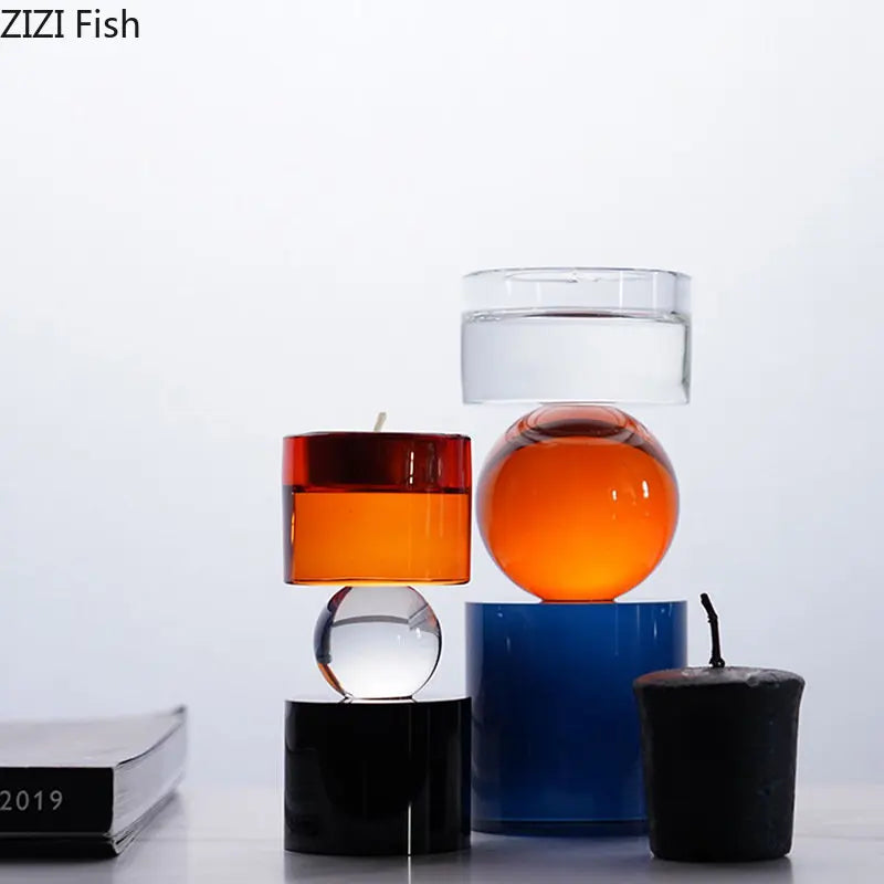 Afralia™ Crystal Candle Holders: Creative Home Aroma Container & Desk Decoration