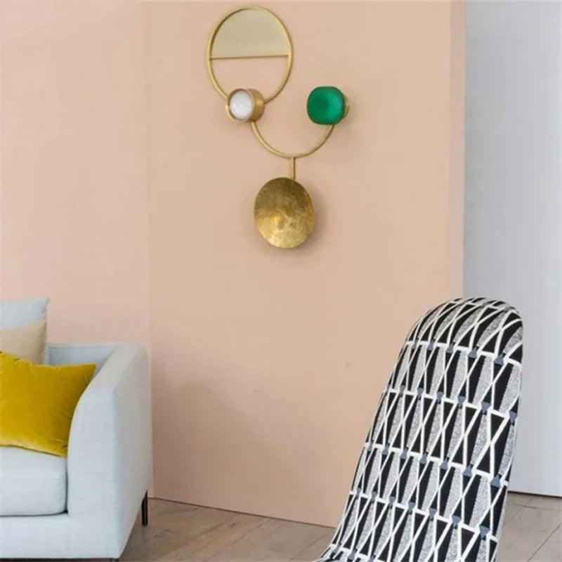 Afralia™ Modern Nordic LED Glass Wall Lamp for Bedroom Living Room Decor