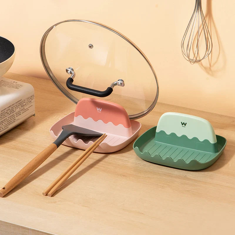 Afralia™ Pan Lid Holder Spoon Rest Utensil Organizer Storage Stand