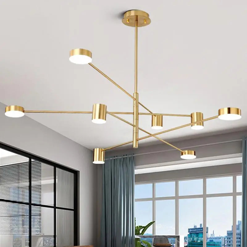 Afralia™ Modern LED Chandelier Ceiling Light Fixture for Living Room Bedroom Dining Room