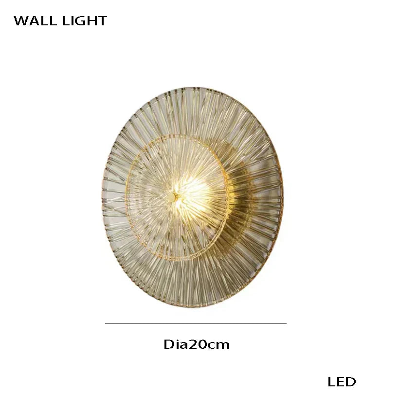 Afralia™ Shell Glass LED Ceiling Chandeliers Gold - Modern Living Room Decor