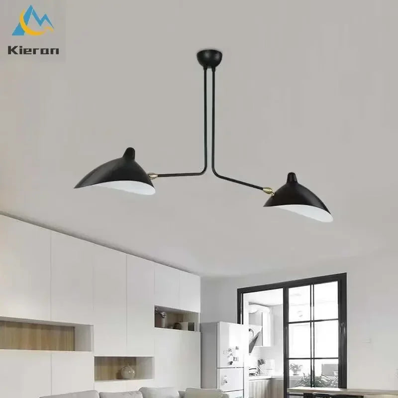 Afralia™ Nordic Iron Art LED Ceiling Lamp - Creative Designer Lighting for Home Decor