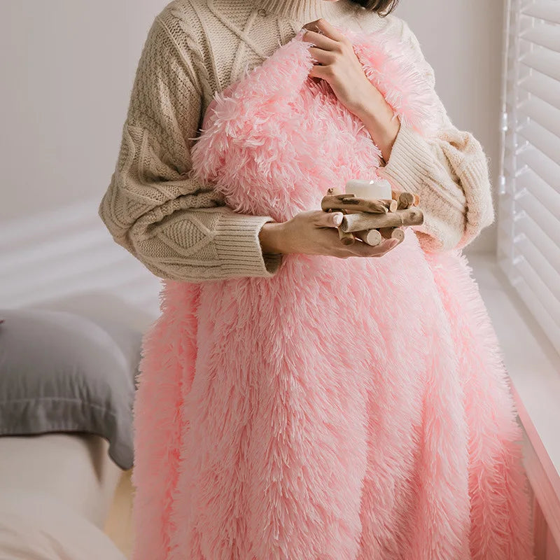 Afralia™ Cozy Faux Fur Throw Blanket for All Seasons